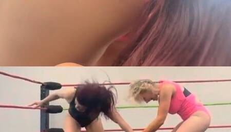 Blonde punishes red head