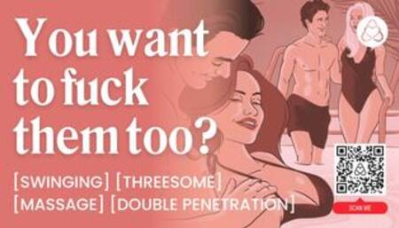 ASMR Audio Porn: MMF Threesome with Swinger Couple at a Spa – DP & Public Sex