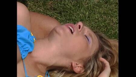 Blonde Horny Slut Suck a Big Dick of His Gardener