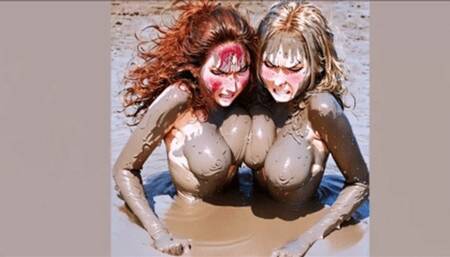 Tit Fight in mud wmv