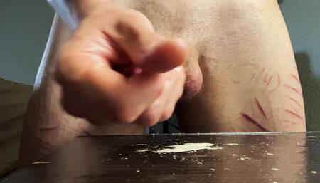 Edged my dick all day just leaking