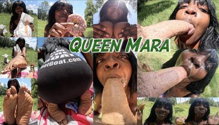 Queen Mara gets a sticky treat from DaddyGoat!