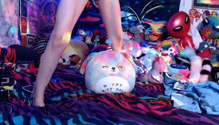 Happy Birthday Plushie Pillow Humping