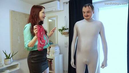 RENEES HOGTIED FOOTSLAVE