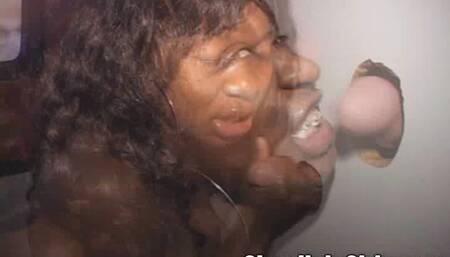 Nice Boobs Braces Black Bitch Sucks Cocks Sperm Splattered Glory Hole Whore Stripper