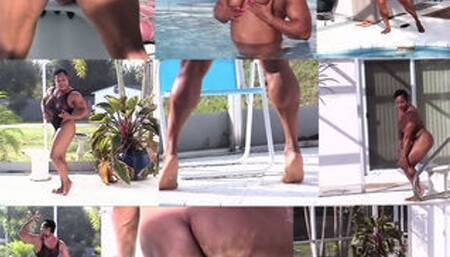 Hot Wet Ebony Muscles
