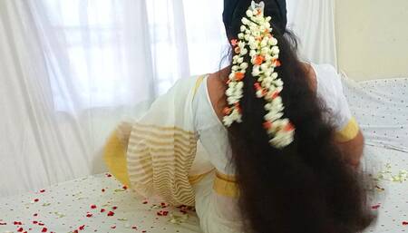 first night sex story of newly married couples. Wife Sex with Husband with Passionate Love Enjoying