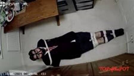 Bound and gagged in adult school uniform - part 1