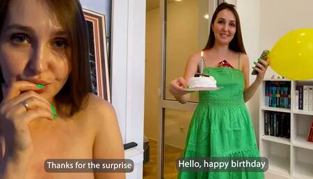 Stepmom Gave Her Pussy to Her Stepson for His Birthday