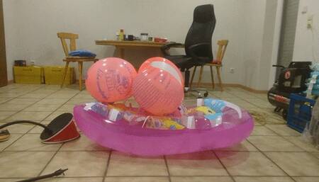 Schweden Clogs, Luftmatratze und Pressluft