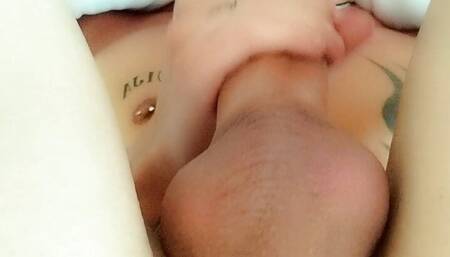 Self cum - Cum into own mouth