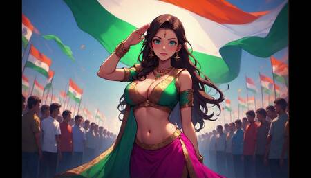 Happy Independence Day special video , ai generated , anime style . Shalini_ki_diary