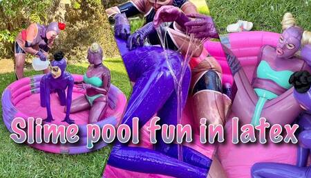 Slime pool fun in latex