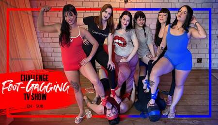 Foot Gagging Challenge TV Show – Hex VS Luno in a Fierce Throat Showdown (720 EN-sub) Foot Fetish Battle - Foot Domination - Deep Foot Game - Sole Stuffing