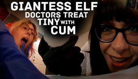 Giantess Elf Doctors Treat Tiny with Cum - VR 360 - Featuring Girlbot Div and Jane Judge in this high fantasy femdom scene where two sexy elf nurses try to cure a medical issue from a shrinking potion with CEI, feeding you fairy cum POV on Science Frictio