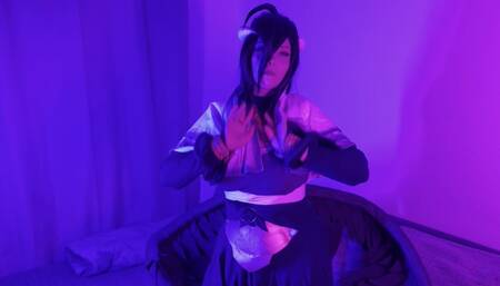 Hot Night in Albedo Cosplay - Seduction from Overlord