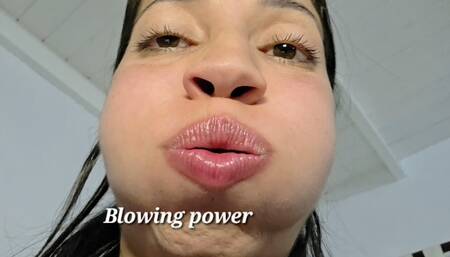 Deep breath ang blowing power you