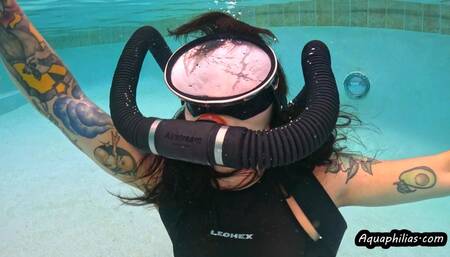 Aquaphilias- Mia Hope- Secret Agent Looking for the Code Underwater on SCUBA- PERIL