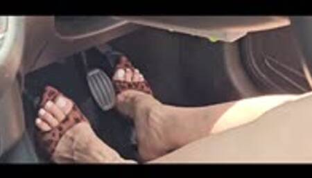 Excited Molly Flooring Her Dates Car!