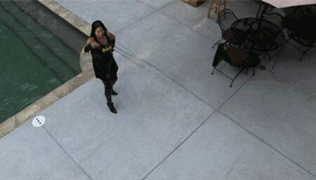 Bat Girl Whips Bart (1080p)