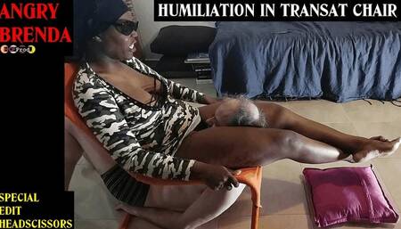 EBONY DOMINA BRENDA's NEW HEADSCISSORS IN TRANSAT CHAIR (HD)