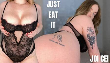 JUST EAT IT CEI JOI- Femdom Cum Eating Instructions by Sadistichoneyb Miss Honey with Jerk Off Instructions, Body Worship, Masturbation Encouragement & Cum Countdown