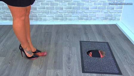 207. Goddess Amber - Lick Your Cum From The Soles Of My Louboutin Heels - Leg Cam - Trample Trampling CBT Ballbusting Facebusting Crushing Crush Cock Balls Face Standing Shoejob Footjob Shoe Foot Feet Fetish