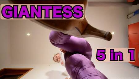 Giantess Compilation – 5 Clips in One