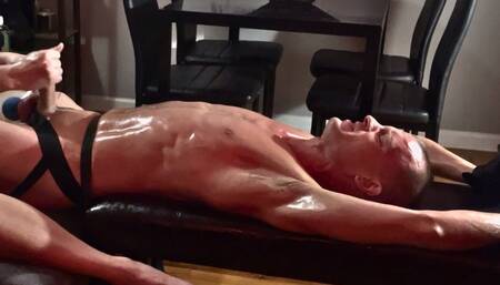 Straight Personal Trainer Josh Gets Tickled, Ball-Bumped, and Jerked Strapped Tight In Stocks! (Part 6)