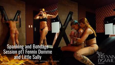 Spanking and Bondage Session pt1 Fennix Domme and Little Sally (SUB ENG 1080p) C4STaboo25 SPANKING BONDAGE FEMDOM