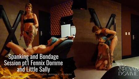 Spanking and Bondage Session pt1 Fennix Domme and Little Sally (SUB ENG 720p) C4STaboo25 SPANKING BONDAGE FEMDOM