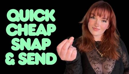 Quick Cheap Snap and Send - Findom Financial Domination Human ATM Wallet Greedy Brat TPE Total Power Exchange Blackmail Homewreck Homewrecking Humiliation Manipulation