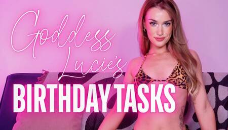 GODDESS LUCIE'S BIRTHDAY TASKS! - Goddess Worship Challenge