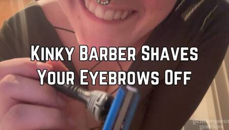 Kinky Barber Phoenix Bates Shaves Your Eyebrows 4k HD - Head Shaving POV - Eyebrow Shave POV - Femdom - Clip Series