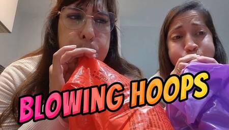 Blowing competition: Grecia and Alesia