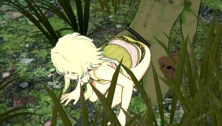 Elf Archer Gets Fucked in the Forest by a Goblin