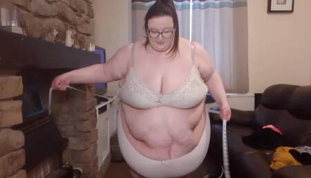 SSBBW MEASUREMENTS ATTEMPT FAIL BRA AND THONG
