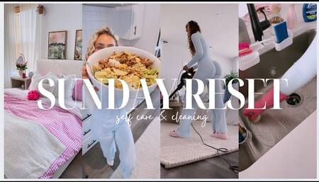 SUNDAY RESET & SELFCARE VLOG | Spring Clean with me, cooking, shower routine