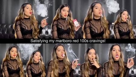 Satisfying my marlboro red 100s cravings!