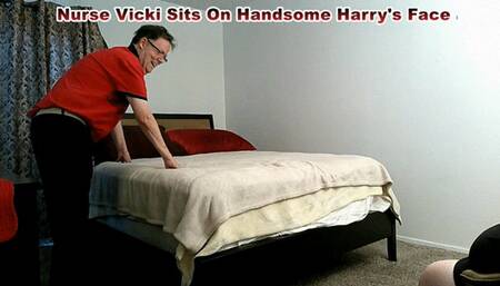 Nurse Vicki Sits on Handsome Harry's Face ! mp4