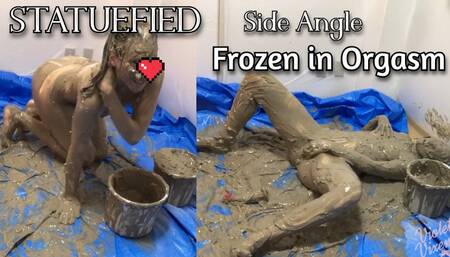 Statuefied Frozen in Orgasm Side Angle