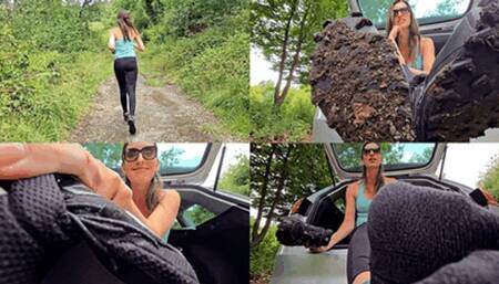 Dirty shoes and stinky socks after jogging (small version)