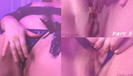 Close up Pussy Edging Feather Tickling to Orgasm With Paint Brush Part Three