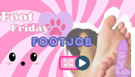 Ebony Goddess Lily's Teasing Footjob JOI: Worship My Pink Soles Until You Explode