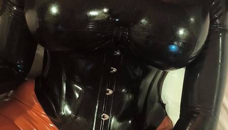 Rubberdoll fucking her slave