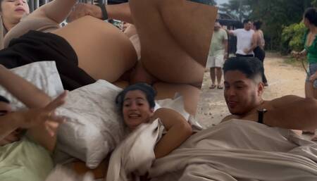 This stepmom is a big ass milf who likes to always share the bed with her husband's friend!