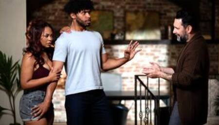 Black MILF nanny double penetration