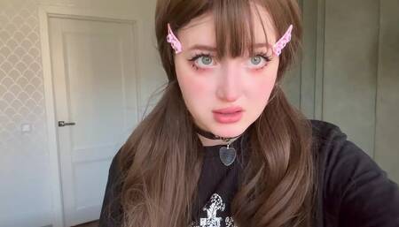 Cute Teen Egirl from Tinder Try Anal for First Time on Facetime Call. Part 2....