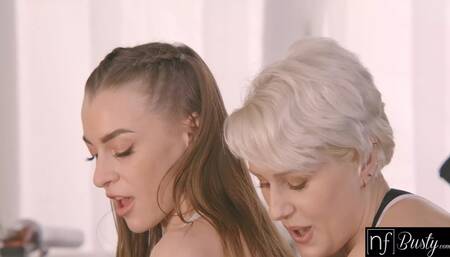 Busty Czech Babe Angel Wicky Makes the First Move on Petite Josephine Jackson...