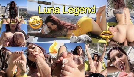 DaddyGoat gives Luna Legend a big load!